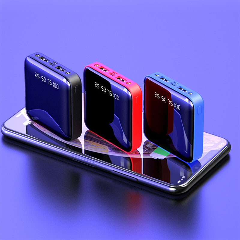 Portable Mirror Digital Display Power Bank