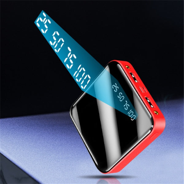 Portable Mirror Digital Display Power Bank