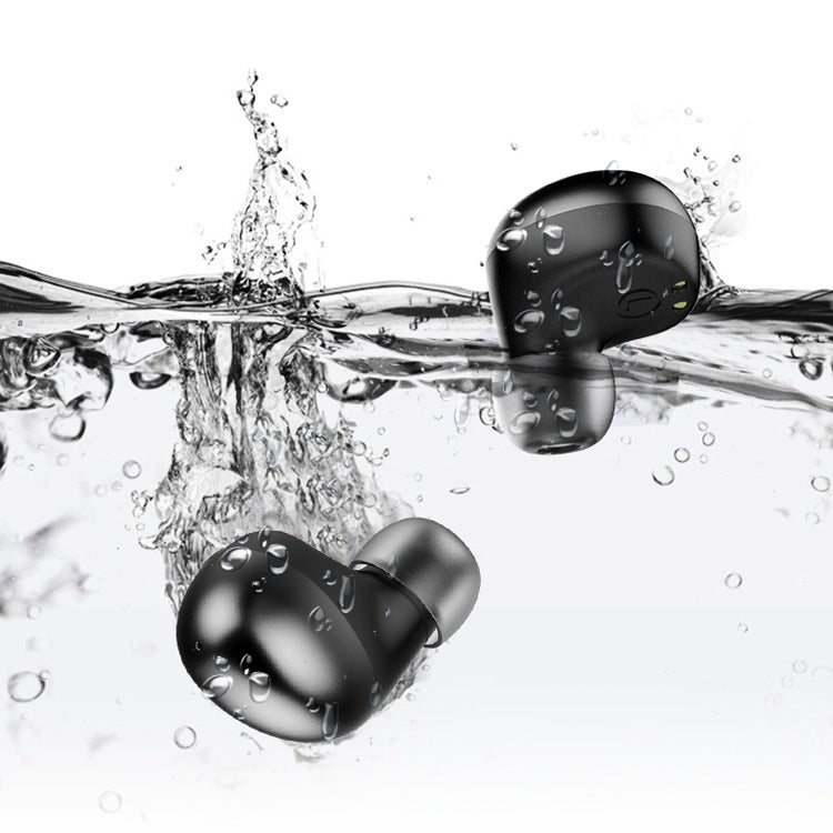 Music Black Earbud Bluetooth Headset