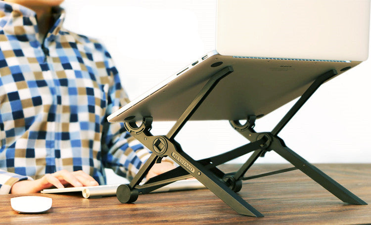 Folding portable laptop stand