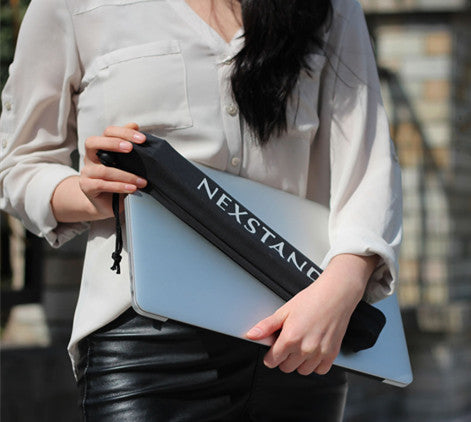 Folding portable laptop stand