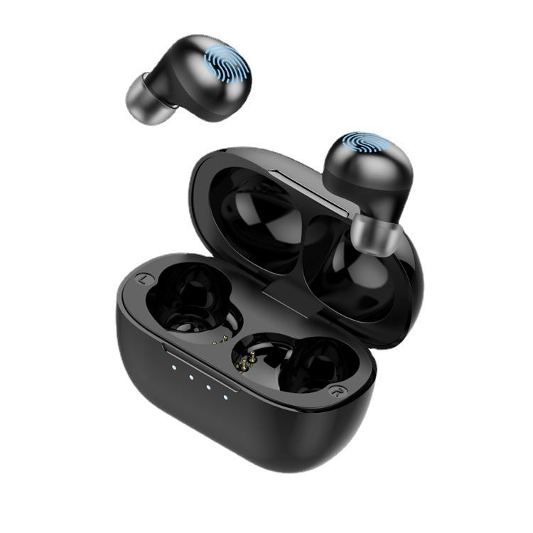 Music Black Earbud Bluetooth Headset