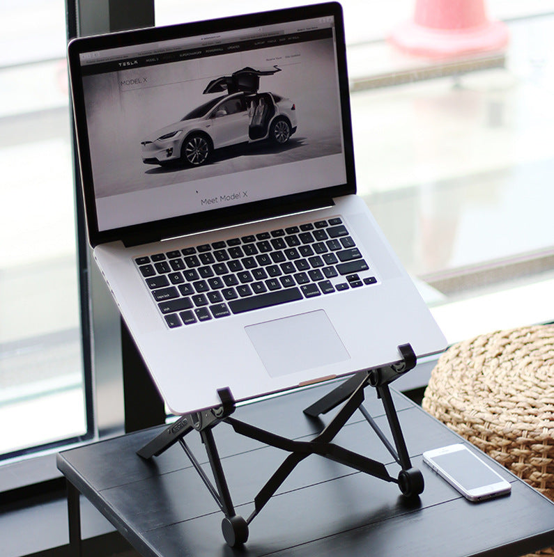 Folding portable laptop stand
