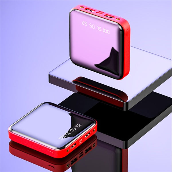 Portable Mirror Digital Display Power Bank