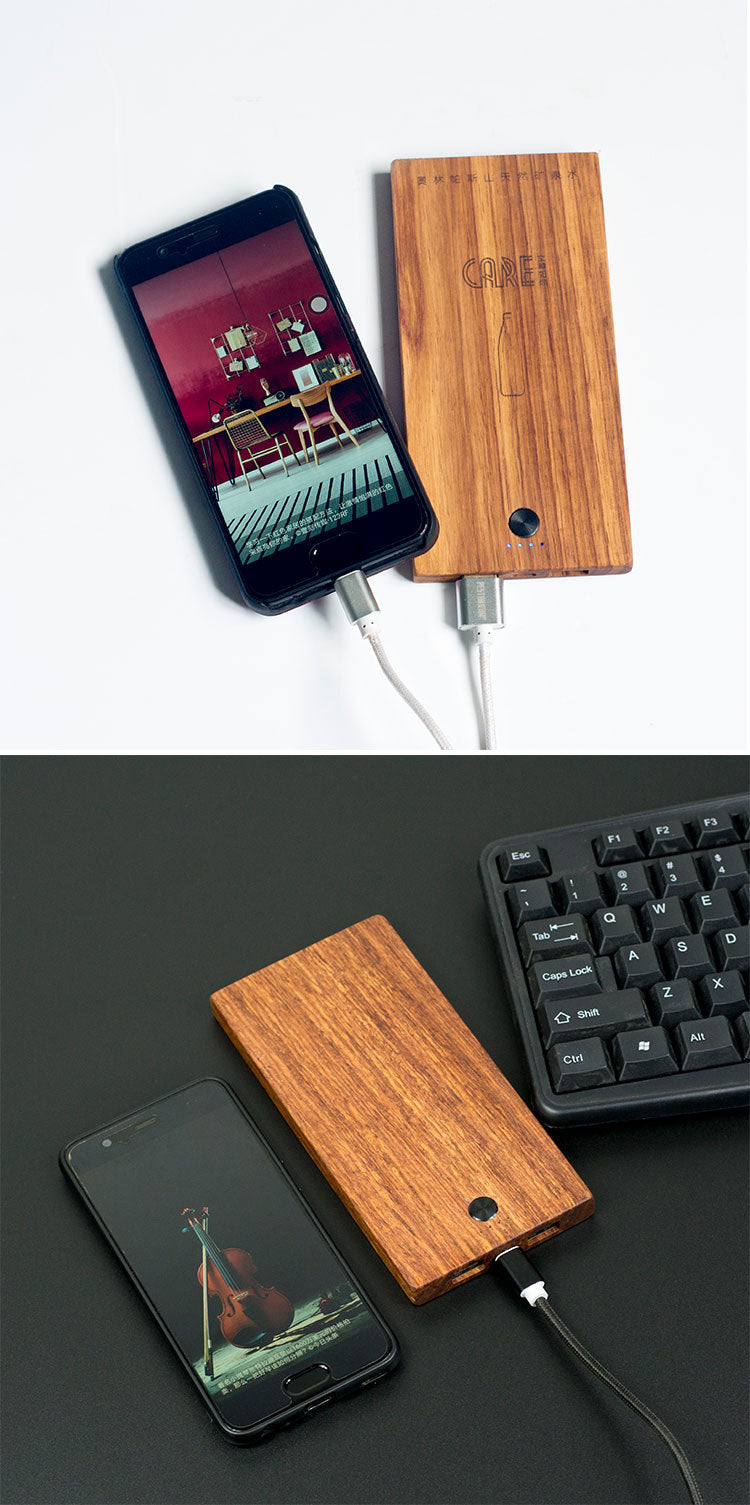 Wooden Handicraft Power Bank