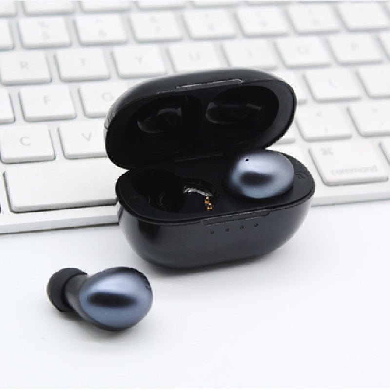 Music Black Earbud Bluetooth Headset