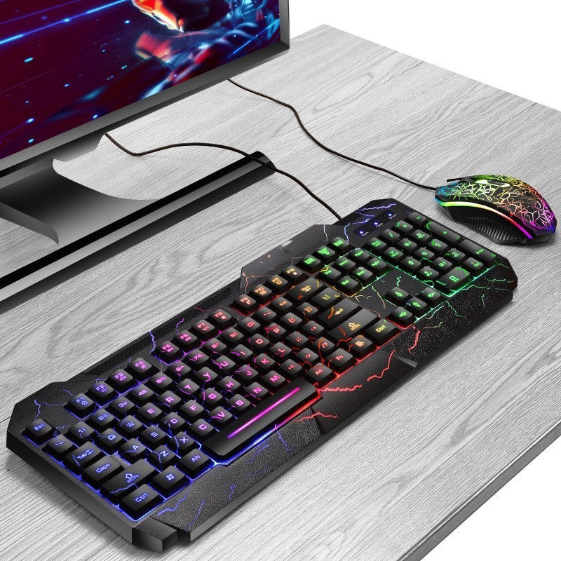 Mouse Keyboard Luminous Game Set
